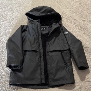 Zara Charcoal Hooded Jacket